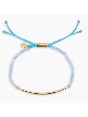 Gorjana NWT Aquamarine & Gold Beaded Bracelet ✨